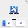 hand care non profit logo template illustration icon element Royalty Free Stock Photo