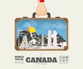 Hand carrying canada Landmark Global Travel And Journey Royalty Free Stock Photo