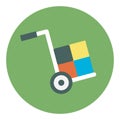Hand Cart Isolated Vector icon which can easily modify or edit