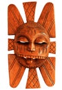 Hand carved wooden African mask