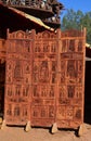 Hand-carved wooden cover partition wall made. Furniture. Egypt.