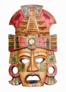 Hand carved wooden Mayan mask Royalty Free Stock Photo