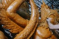 Hand carving candle for decoration in buddhist festival