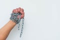 Hand with chain 2 Royalty Free Stock Photo