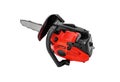 Hand chainsaw isolated on white background Royalty Free Stock Photo