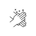 Hand clap friend icon. Element of friendship icon