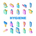 hand clean soap virus icons set vector