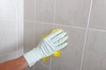 Hand cleaning wall.