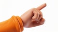 The hand and click icon of a computer cursor. Diverse man's arms with fingers pressing buttons, pointing or touching