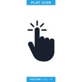 Hand Click Icon Vector Design Template Royalty Free Stock Photo