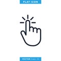 Hand Click Icon Vector Design Template Royalty Free Stock Photo