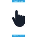 Hand Click Icon Vector Design Template Royalty Free Stock Photo