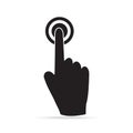 Hand click icon vector Royalty Free Stock Photo