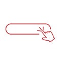 Hand click icon vector illustration