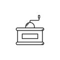 hand coffee grinder icon. Element of food and drinks icon for mobile concept and web apps. Thin line hand coffee grinder icon can Royalty Free Stock Photo