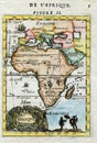 Hand colored Antique historic Map of Africa 1683