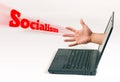 Socialism coming to get you Royalty Free Stock Photo