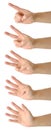 Hand count one to five Royalty Free Stock Photo