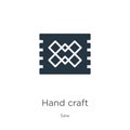 Hand craft icon vector. Trendy flat hand craft icon from sew collection isolated on white background. Vector illustration can be Royalty Free Stock Photo