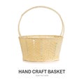 Hand craft plastic basket . Royalty Free Stock Photo