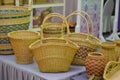 Rattan Basket Royalty Free Stock Photo