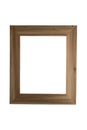 Hand crafted rectangular wood photo or picture frame Royalty Free Stock Photo