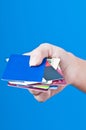 Hand with credit cards Royalty Free Stock Photo