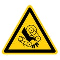 Hand Crush Robot Symbol Sign, Vector Illustration, Isolate On White Background Label .EPS10