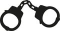 Hand cuffs criminal Royalty Free Stock Photo