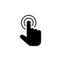 Hand cursor icon. cursor vector. hand cursor icon clik Royalty Free Stock Photo