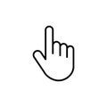 Hand cursor icon. cursor vector. hand cursor icon clik Royalty Free Stock Photo