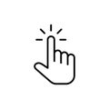 Hand cursor icon. cursor vector. hand cursor icon clik