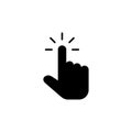 Hand cursor icon. cursor vector. hand cursor icon clik