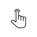 Hand cursor icon. cursor vector. hand cursor icon clik Royalty Free Stock Photo