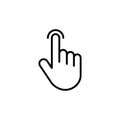 Hand cursor icon. cursor vector. hand cursor icon clik