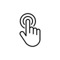 Hand cursor icon. cursor vector. hand cursor icon clik