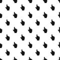 Hand cursor pixel pattern seamless vector