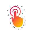 Hand cursor sign icon. Hand pointer symbol. Vector Royalty Free Stock Photo