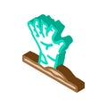 hand dead zombie isometric icon vector illustration