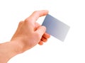 Hand with a debit card