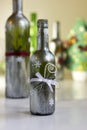 Hand decorated bottle Royalty Free Stock Photo