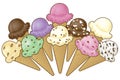 Hand Dipped Ice Cream Flavor Varieties