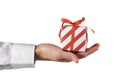 Hand Down Present Royalty Free Stock Photo