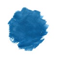 Hand draw blue brush stroke watercolor design