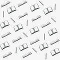 Hand draw books background Royalty Free Stock Photo