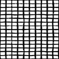 Hand draw brush grid black and white seamless pattern