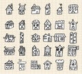 Hand draw cute house Royalty Free Stock Photo