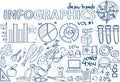 Hand draw infographics vol. 4 Royalty Free Stock Photo