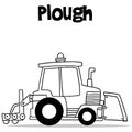 Hand draw of plough transport