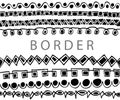 Hand draw sketch, border line Royalty Free Stock Photo